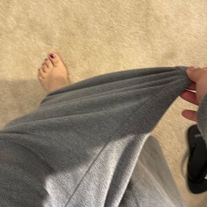 Gray Wide Pants